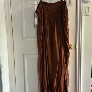 Old Navy Rich Brown Spaghetti Straps Maxi Dress